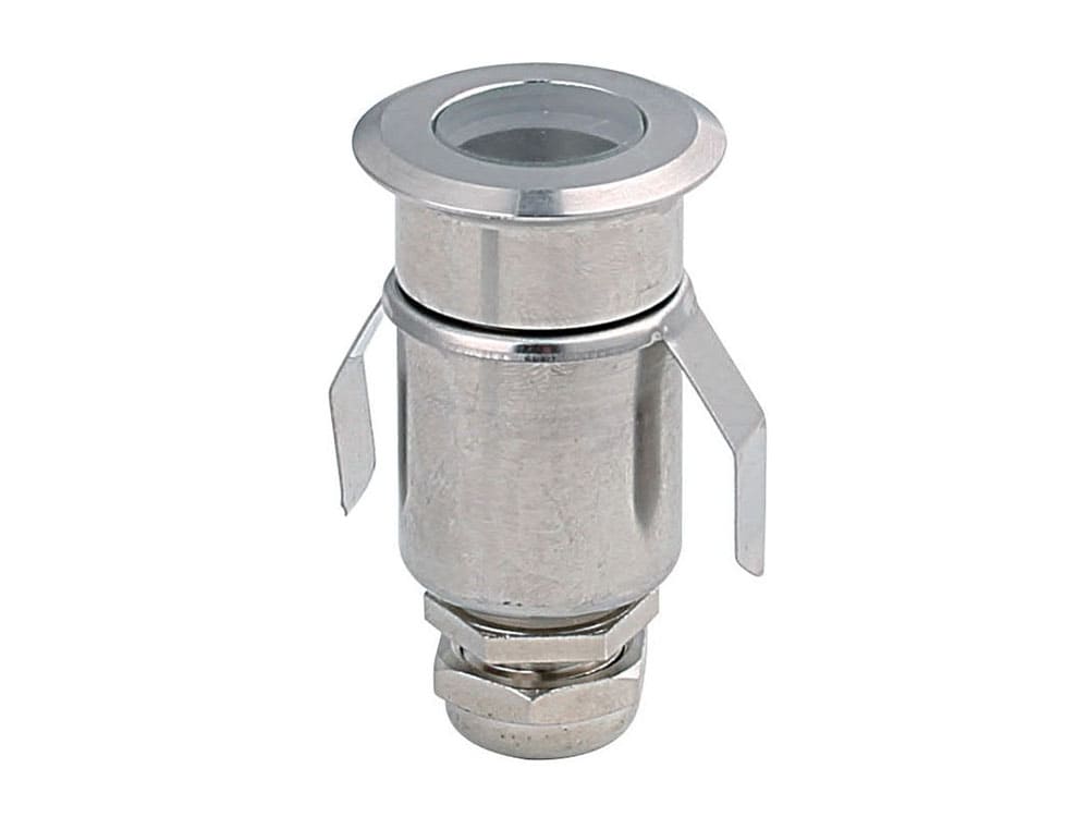 In-ground buried LED light for outdoor pathways and plazas