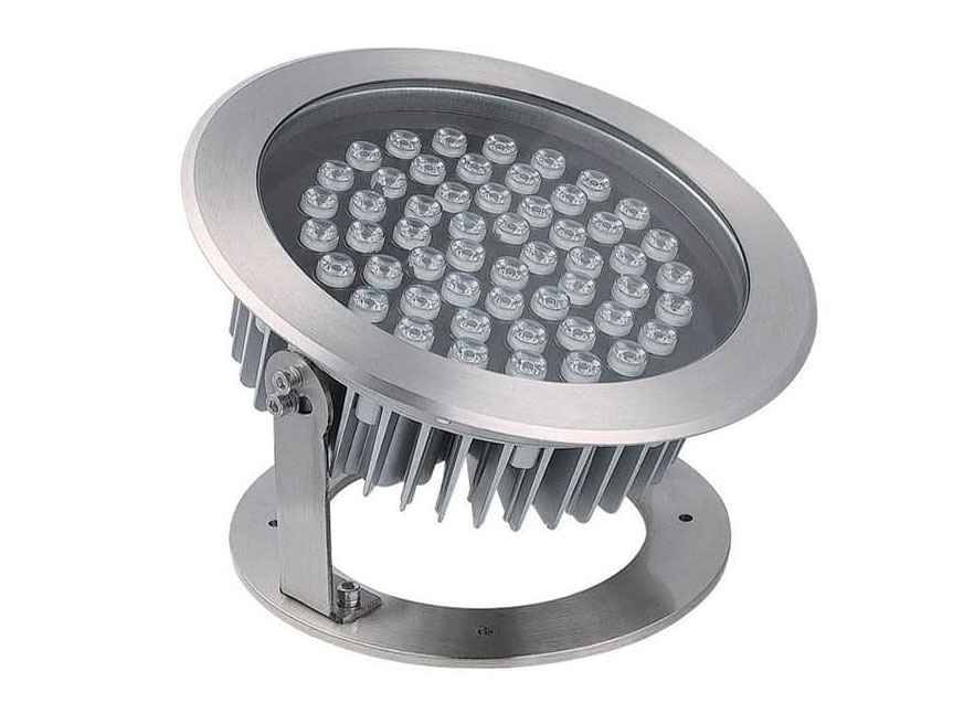 Stainless steel underwater LED light for pools and ponds