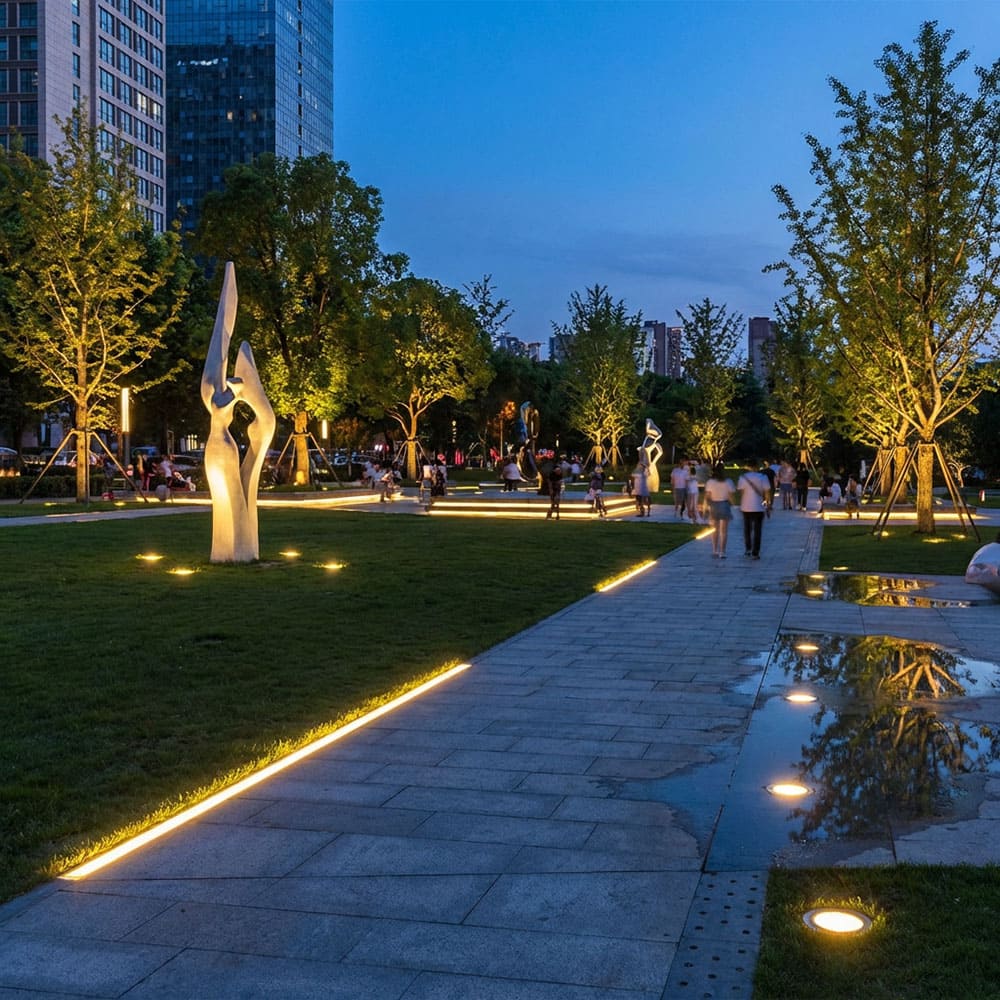 Urban city park outdoor lighting